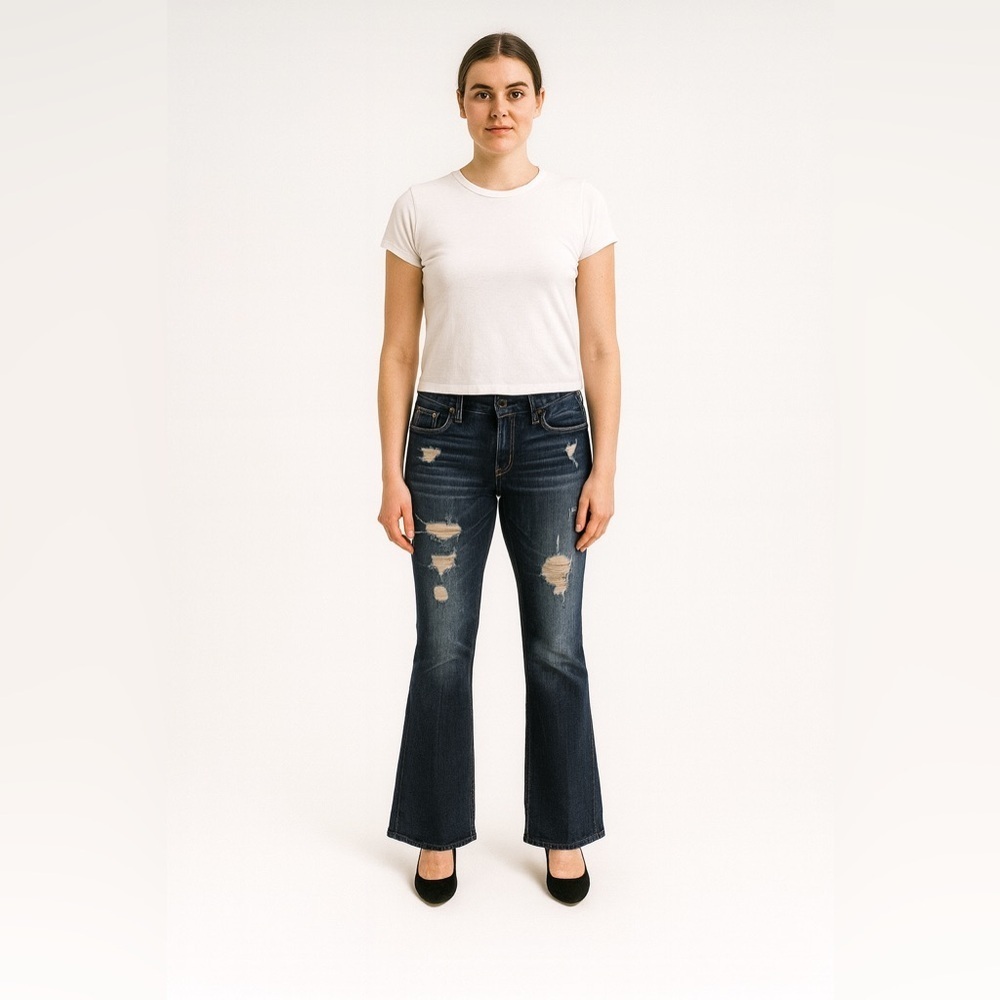 7 For All Mankind A-Pocket Jeans Women’s 26 Style AU130Y525A Medium Rise Y2K